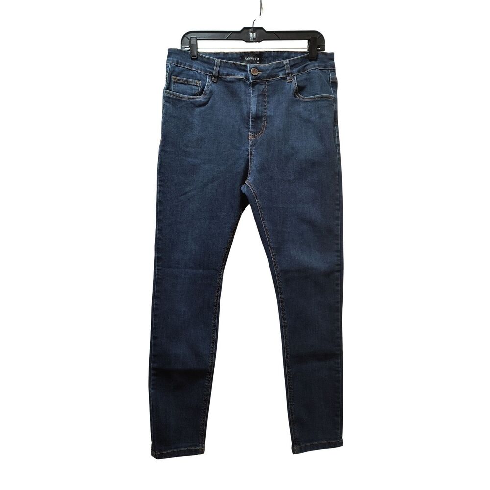 Skinny Collection Skinny Fit Jeans Men 33x29 Blue Stretch Denim